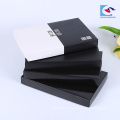 China manufacturers custom black elegant design Clothing Packaging paper Box